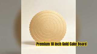 Bảng bánh vàng 10 inch Cơ sở làm bánh an toàn thực phẩm chắc chắn